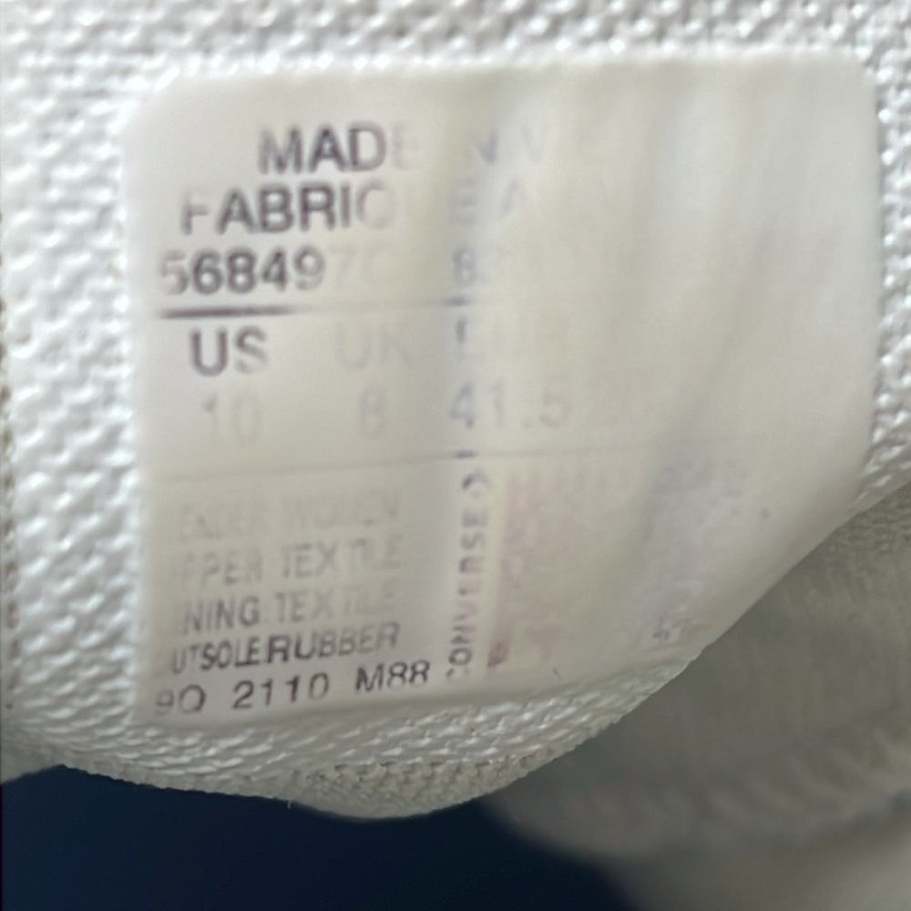 Converse Chuck Taylor Sz 10 All Star Move Platform Sneakers Black Canvas - Picture 8 of 8